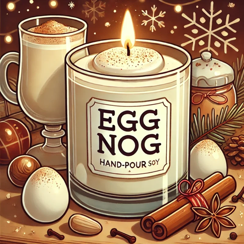 EGG NOG Hand-Poured Soy Candle