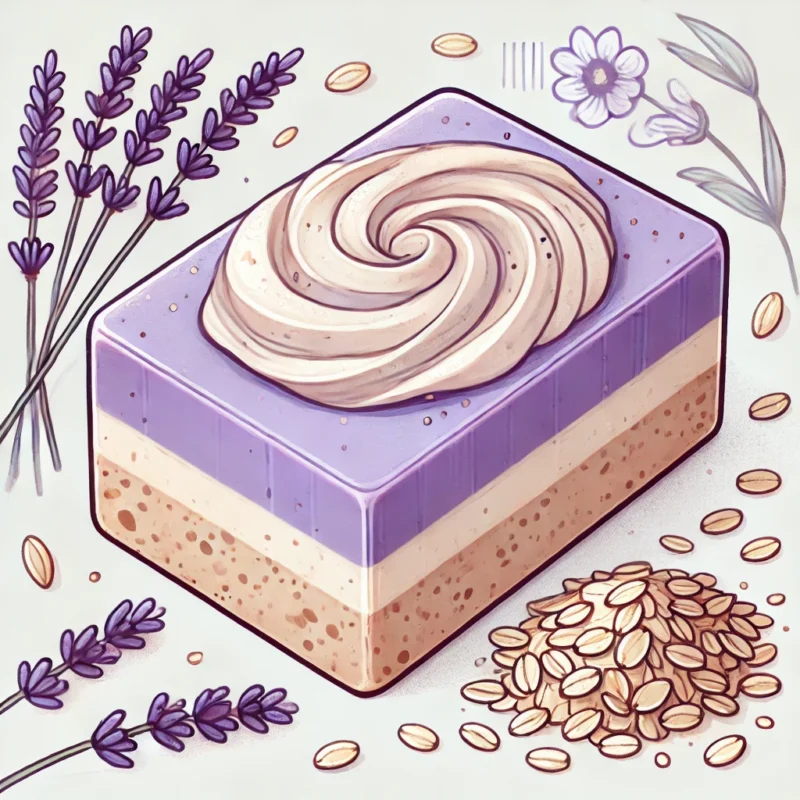 Lavender Oatmeal Handmade Bar Soap