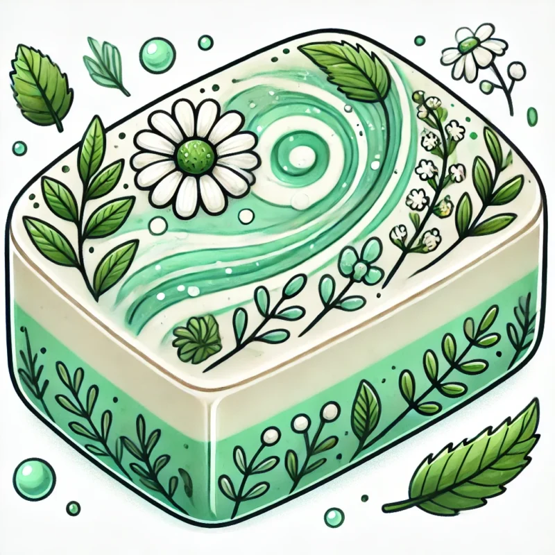 Tea Tree Herb and Mint Handmade Bar Soap