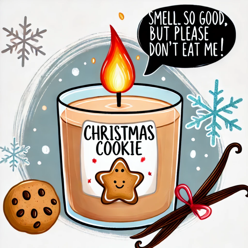 Christmas Cookie Soy Candle by Little Peach Gifts